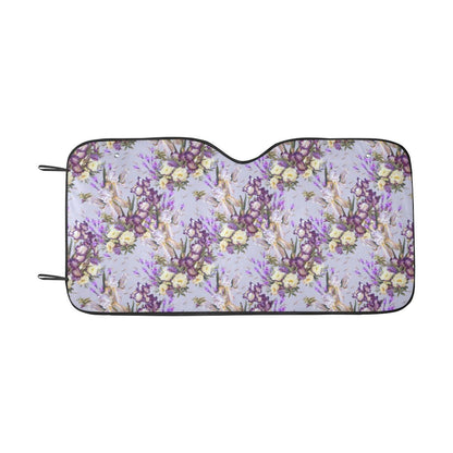 Iris Pattern Print Design IR07 Car Sun Shade-JorJune
