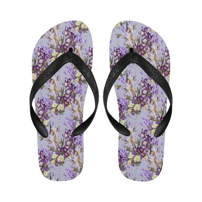 Iris Pattern Print Design IR07 Flip Flops-JorJune