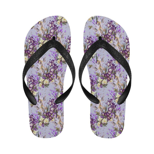 Iris Pattern Print Design IR07 Flip Flops-JorJune
