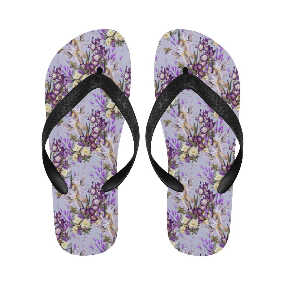 Iris Pattern Print Design IR07 Flip Flops-JorJune