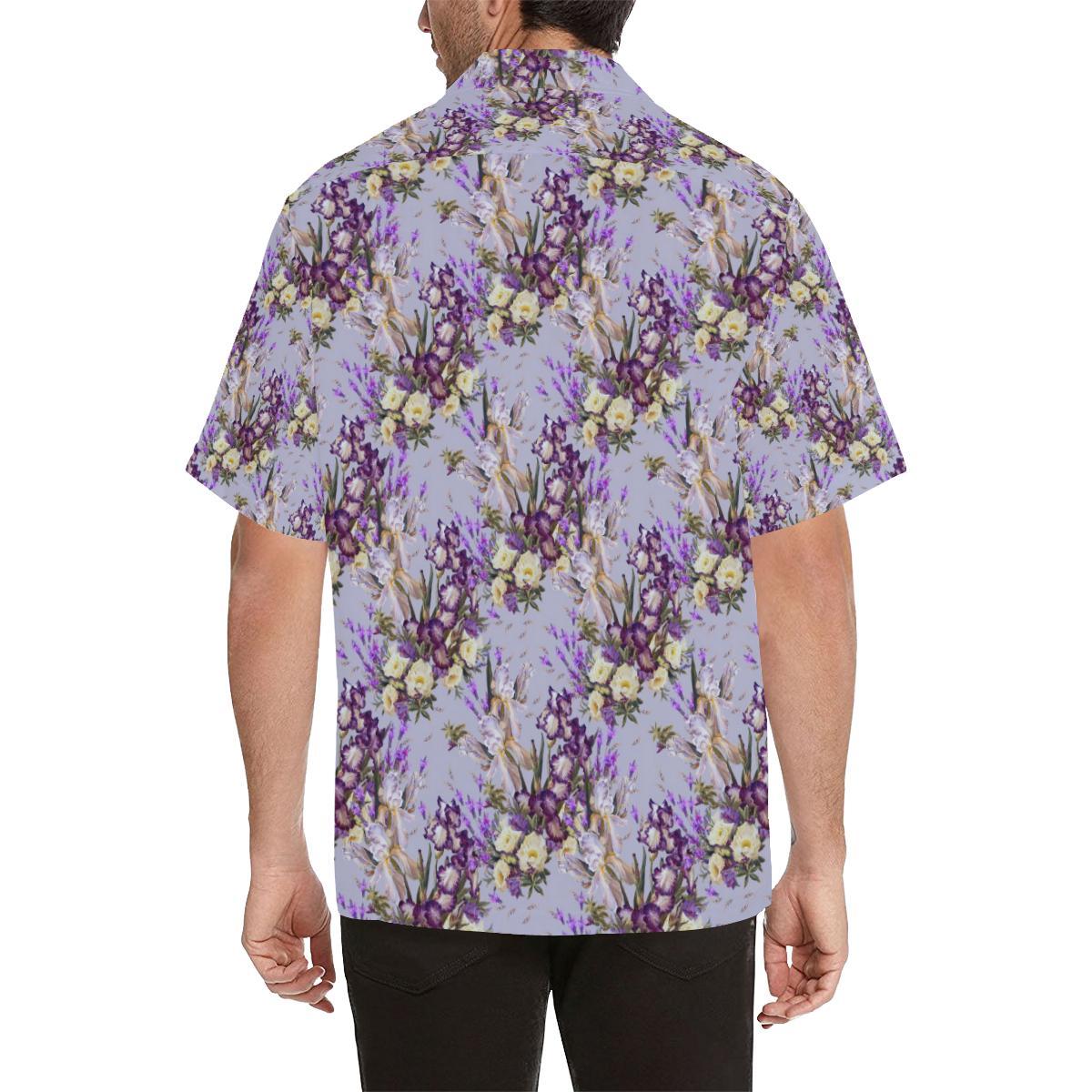 Iris Pattern Print Design IR07 Men Hawaiian Shirt-JorJune