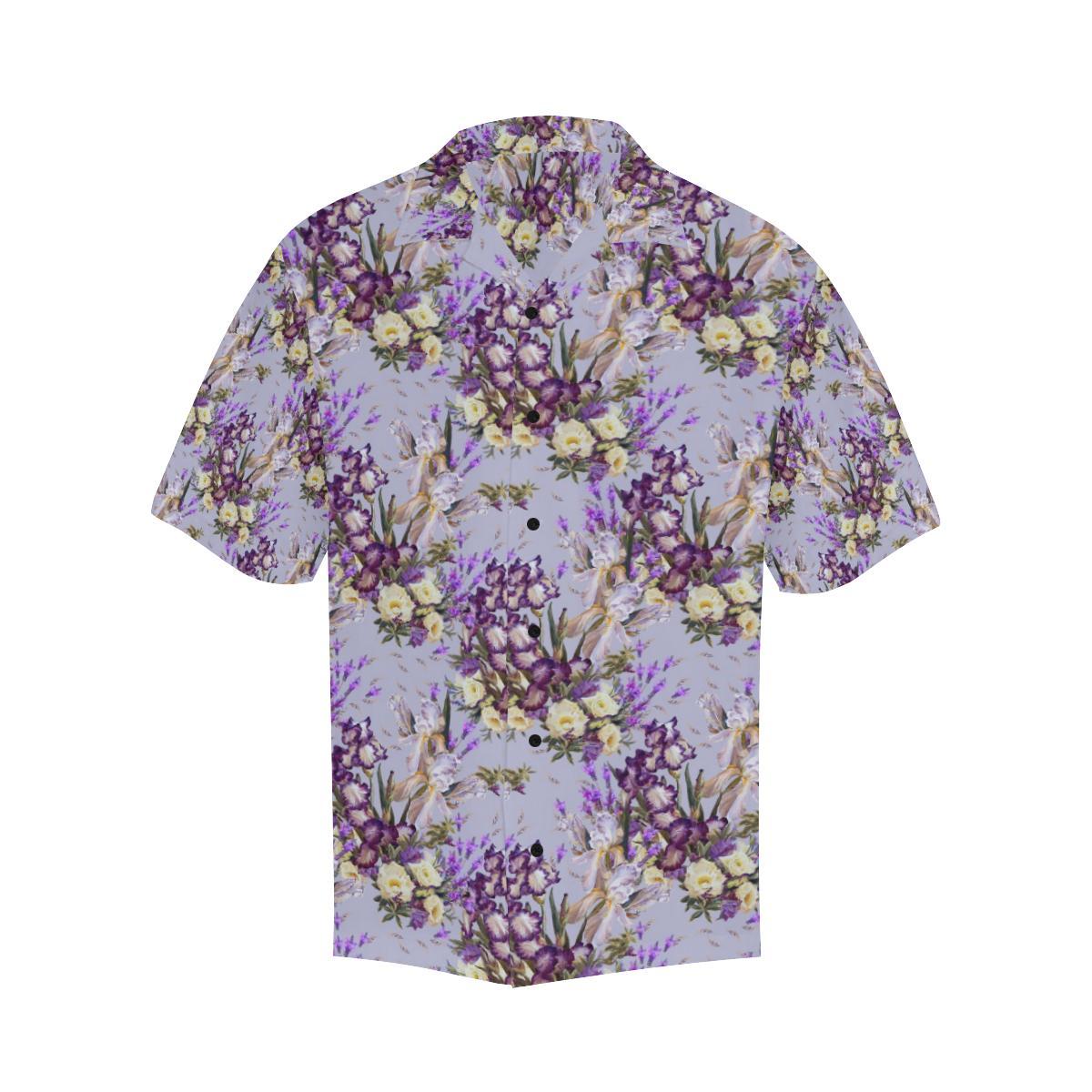Iris Pattern Print Design IR07 Men Hawaiian Shirt-JorJune