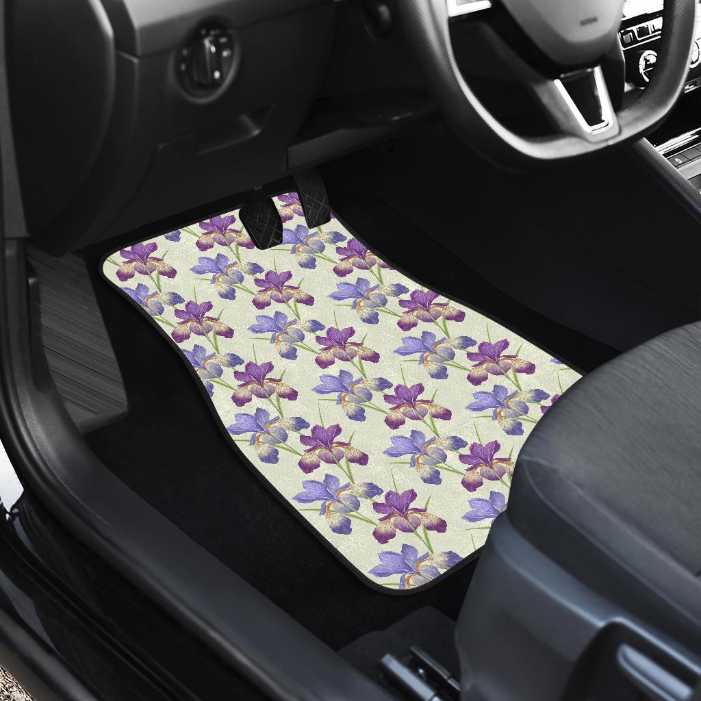 Iris Pattern Print Design IR08 Car Floor Mats-JorJune