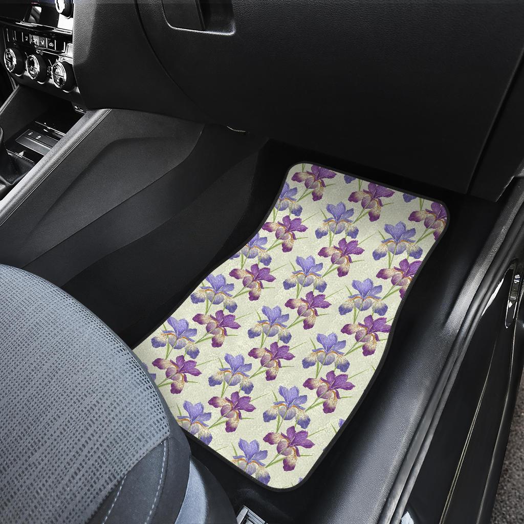 Iris Pattern Print Design IR08 Car Floor Mats-JorJune