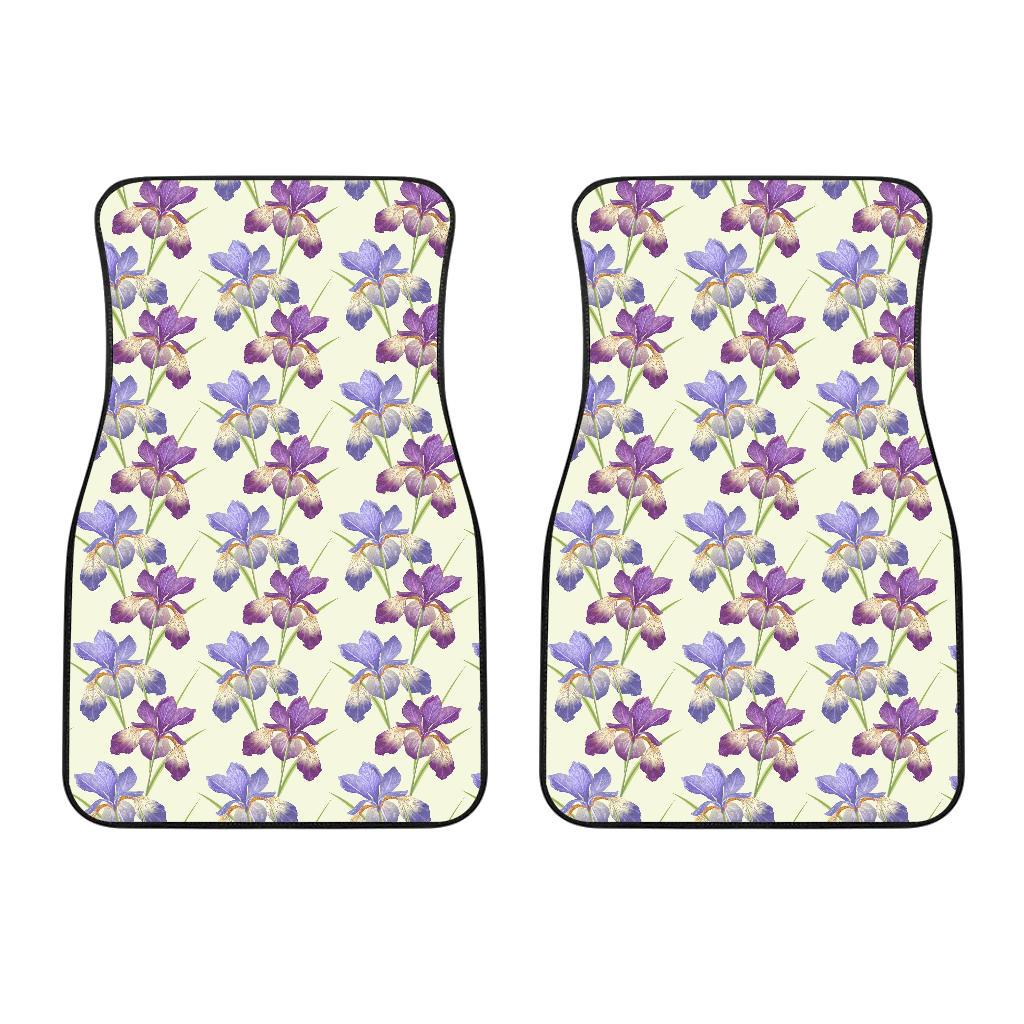 Iris Pattern Print Design IR08 Car Floor Mats-JorJune