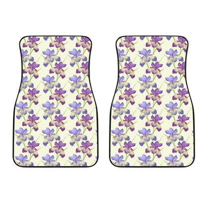Iris Pattern Print Design IR08 Car Floor Mats-JorJune