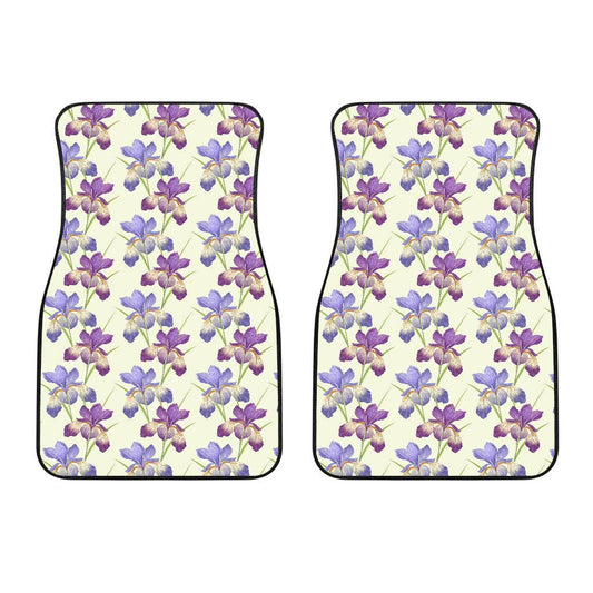 Iris Pattern Print Design IR08 Car Floor Mats-JorJune