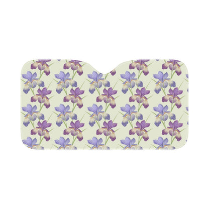 Iris Pattern Print Design IR08 Car Sun Shade-JorJune