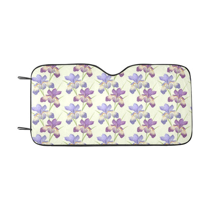 Iris Pattern Print Design IR08 Car Sun Shade-JorJune