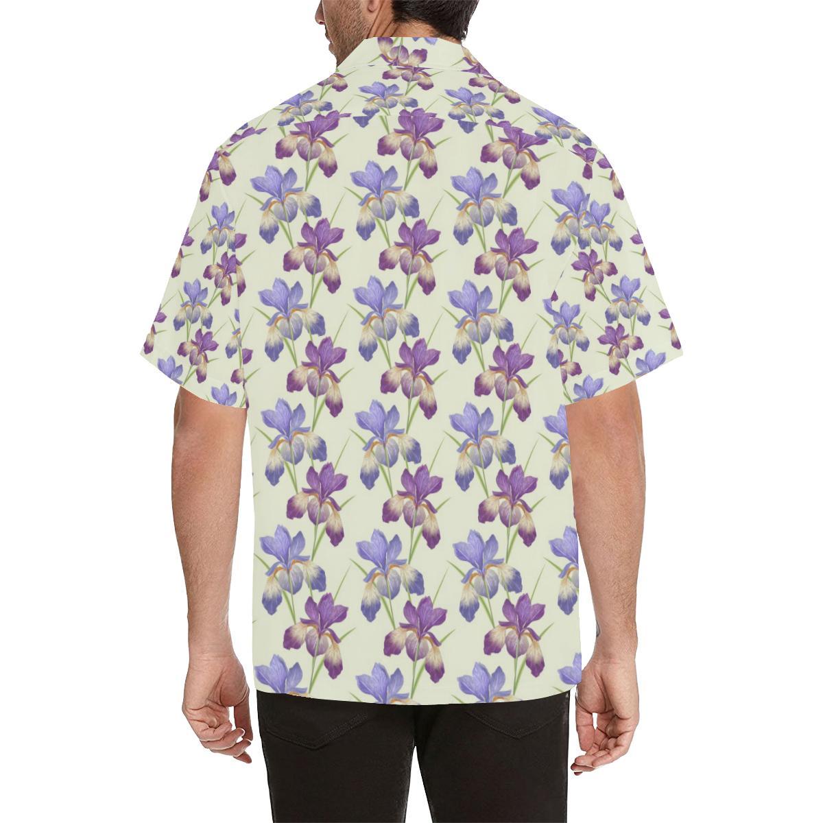 Iris Pattern Print Design IR08 Men Hawaiian Shirt-JorJune