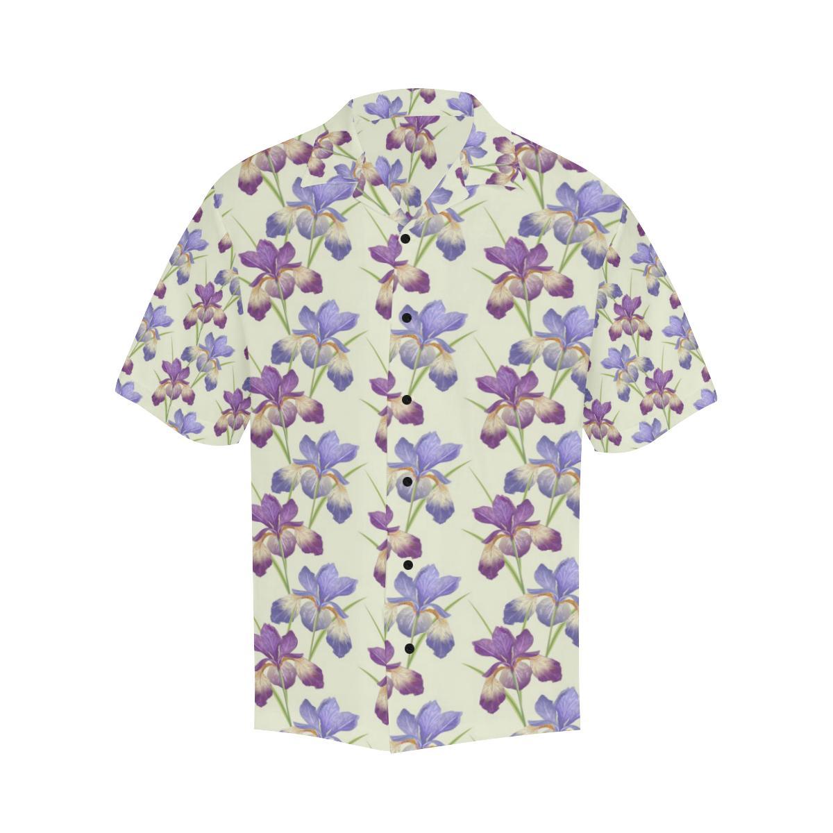 Iris Pattern Print Design IR08 Men Hawaiian Shirt-JorJune