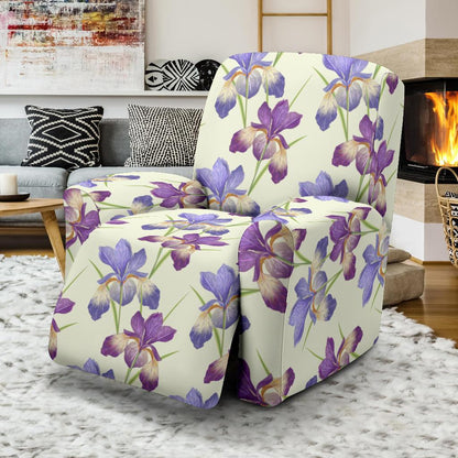 Iris Pattern Print Design IR08 Recliner Slipcover-JORJUNE.COM