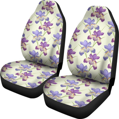 Iris Pattern Print Design IR08 Universal Fit Car Seat Covers-JorJune