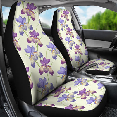 Iris Pattern Print Design IR08 Universal Fit Car Seat Covers-JorJune