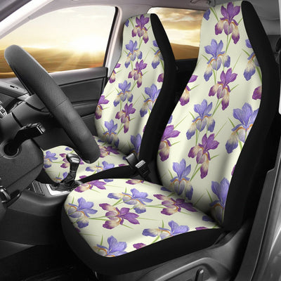 Iris Pattern Print Design IR08 Universal Fit Car Seat Covers-JorJune