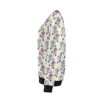 Iris Pattern Print Design IR08 Women Long Sleeve Sweatshirt-JorJune