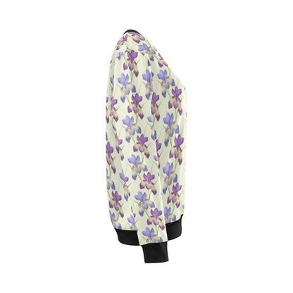 Iris Pattern Print Design IR08 Women Long Sleeve Sweatshirt-JorJune