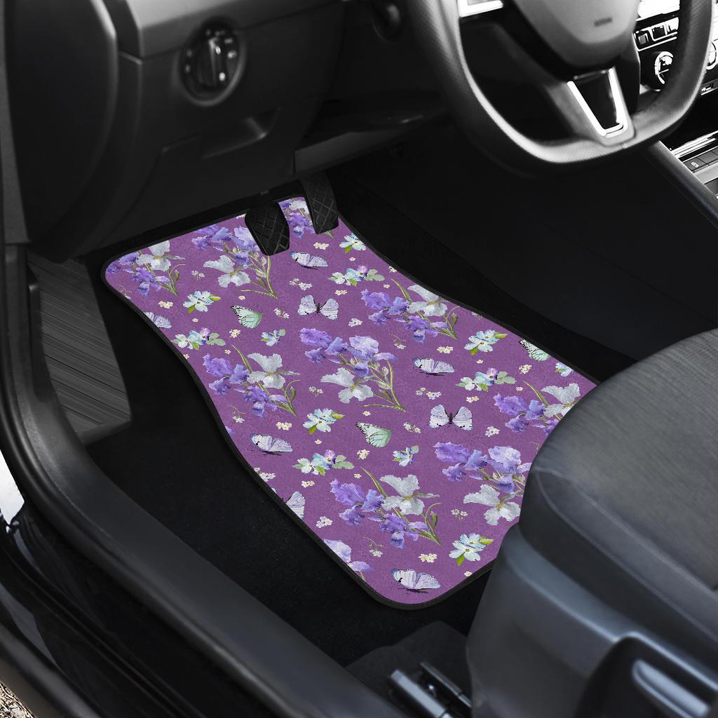 Iris Pattern Print Design IR09 Car Floor Mats-JorJune