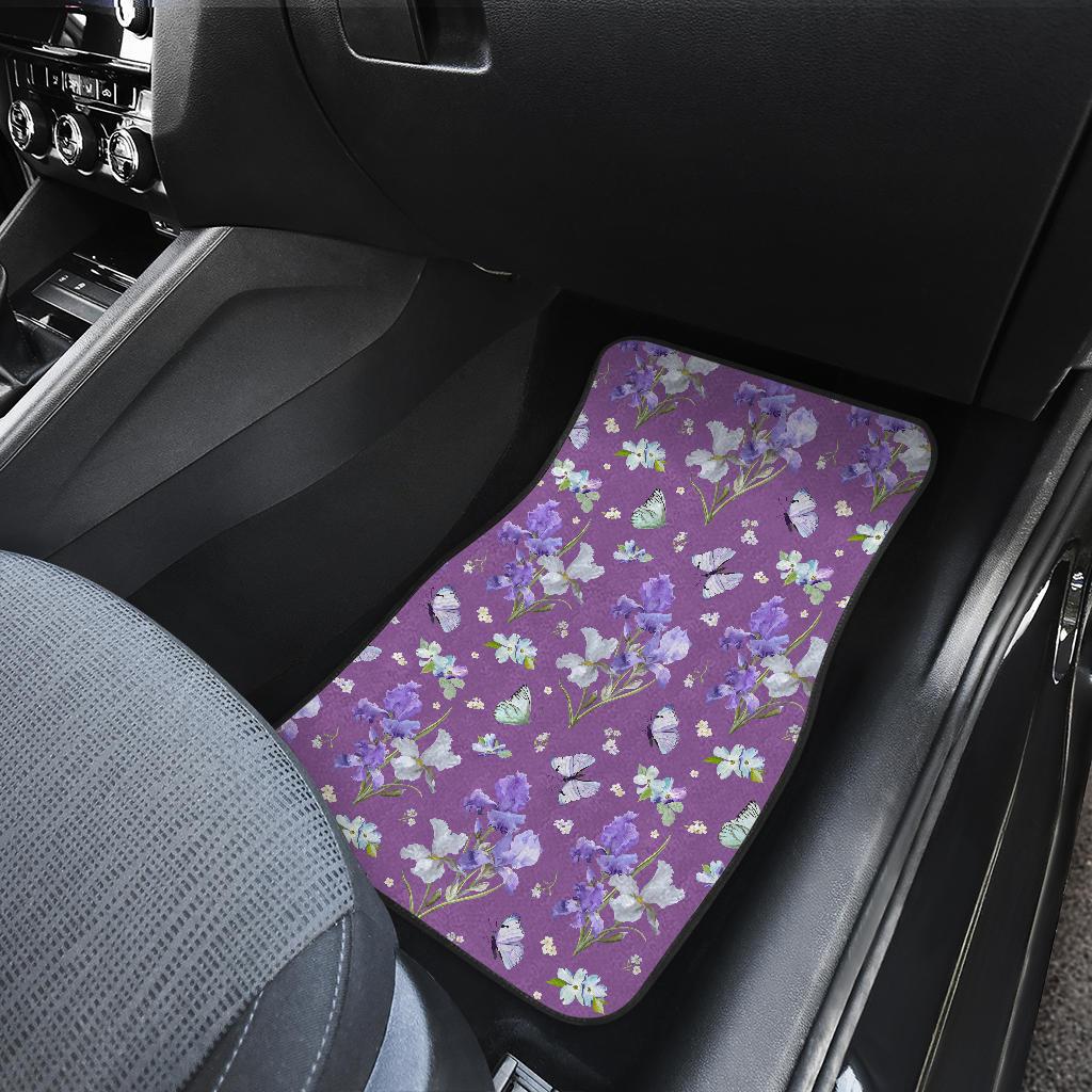 Iris Pattern Print Design IR09 Car Floor Mats-JorJune