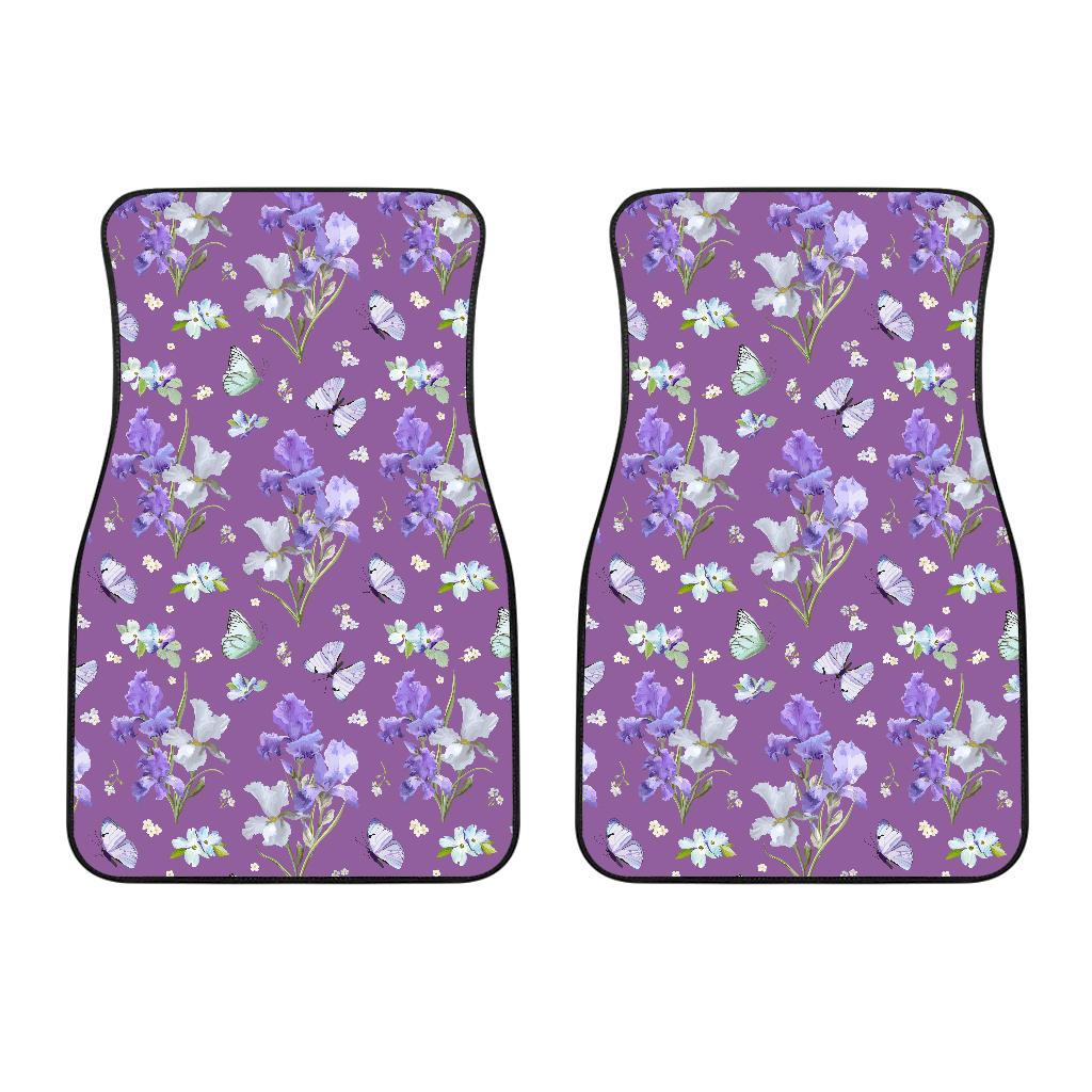 Iris Pattern Print Design IR09 Car Floor Mats-JorJune