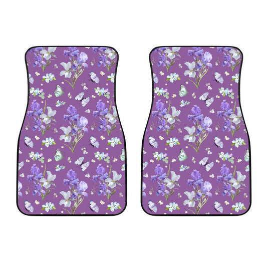 Iris Pattern Print Design IR09 Car Floor Mats-JorJune