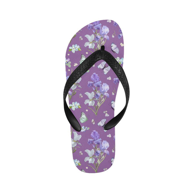 Iris Pattern Print Design IR09 Flip Flops-JorJune