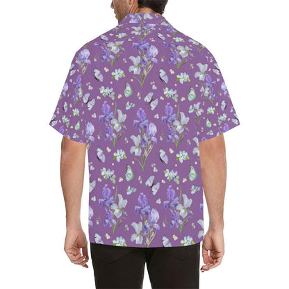 Iris Pattern Print Design IR09 Men Hawaiian Shirt-JorJune