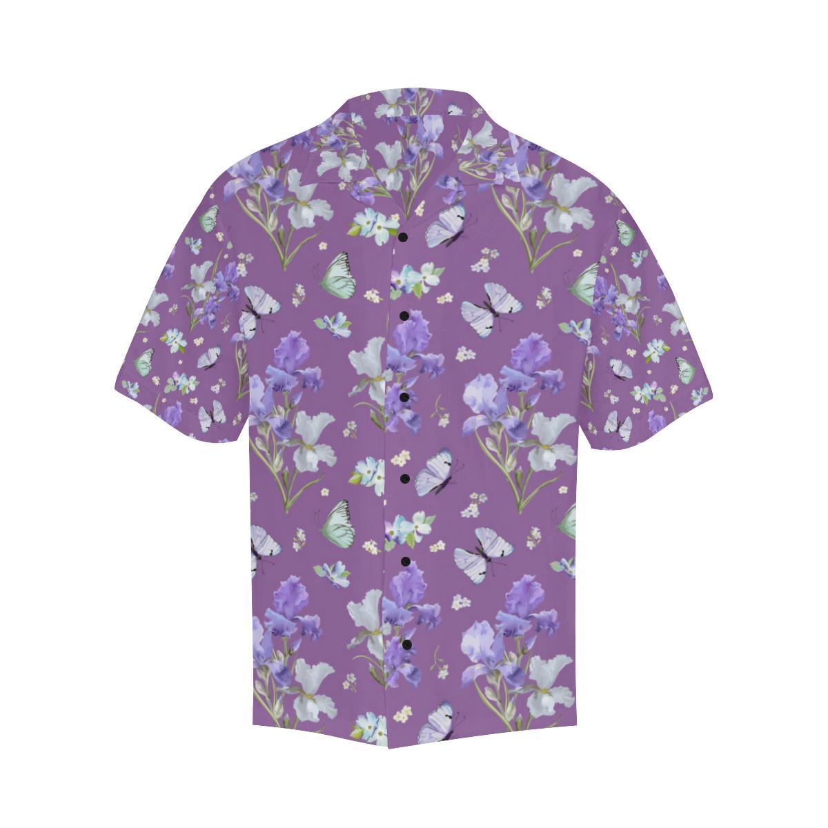 Iris Pattern Print Design IR09 Men Hawaiian Shirt-JorJune