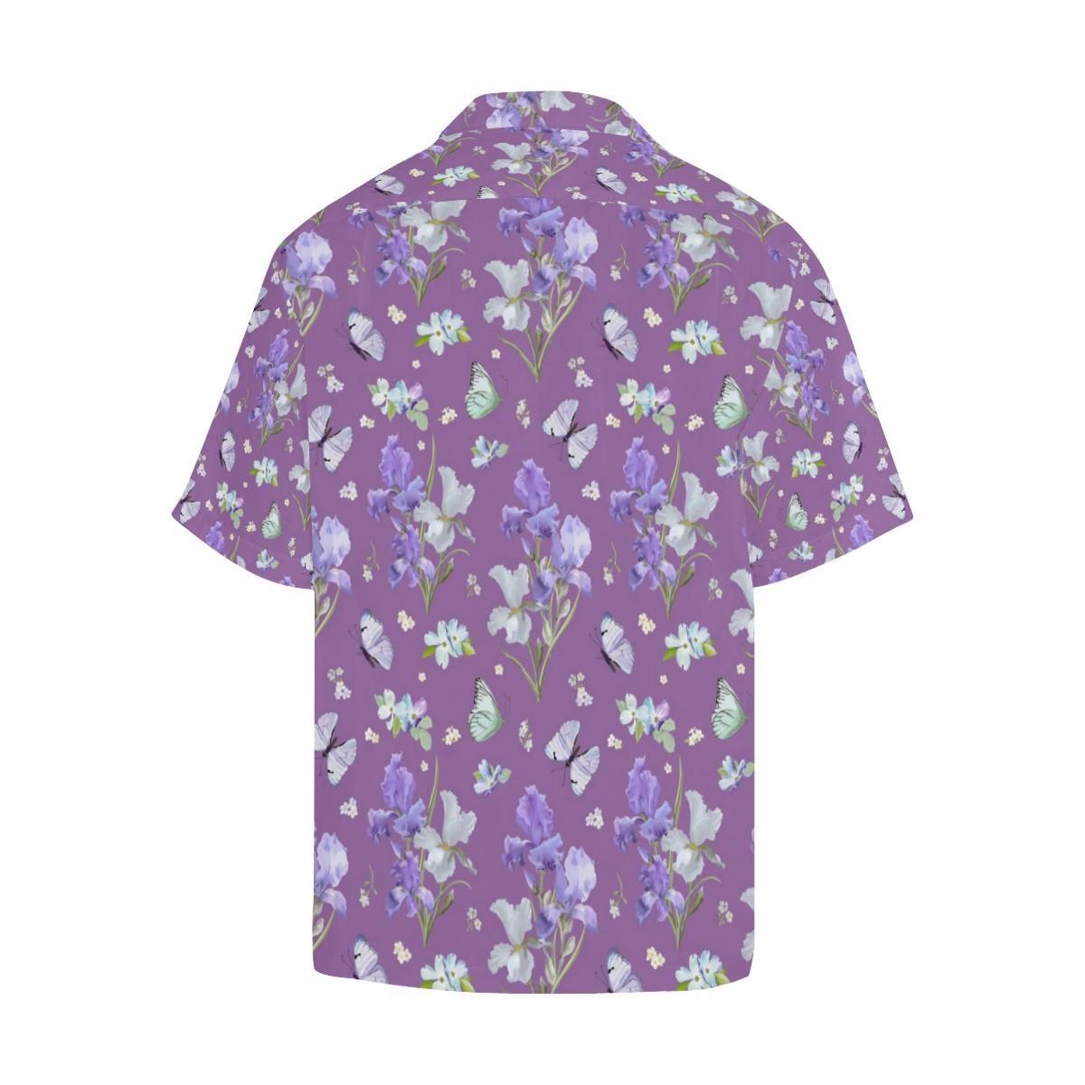 Iris Pattern Print Design IR09 Men Hawaiian Shirt-JorJune