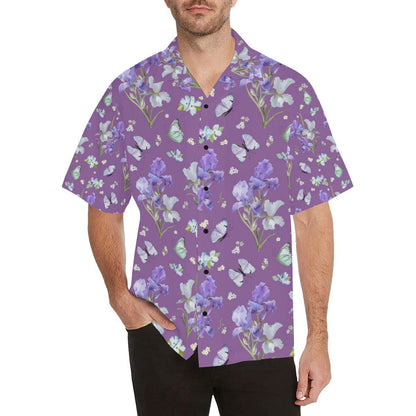 Iris Pattern Print Design IR09 Men Hawaiian Shirt-JorJune