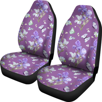 Iris Pattern Print Design IR09 Universal Fit Car Seat Covers-JorJune