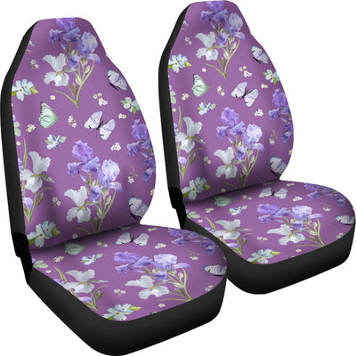 Iris Pattern Print Design IR09 Universal Fit Car Seat Covers-JorJune