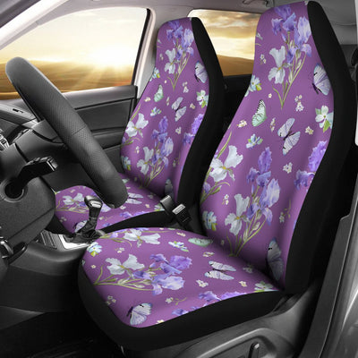 Iris Pattern Print Design IR09 Universal Fit Car Seat Covers-JorJune