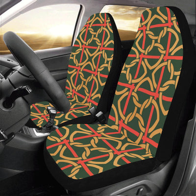 Irish Pattern Print Design 01 Car Seat Covers (Set of 2)-JORJUNE.COM