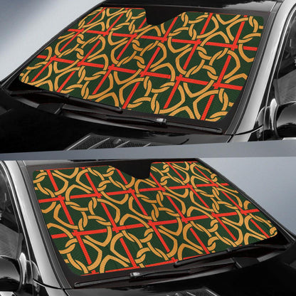 Irish Pattern Print Design 01 Car Sun Shades-JORJUNE.COM