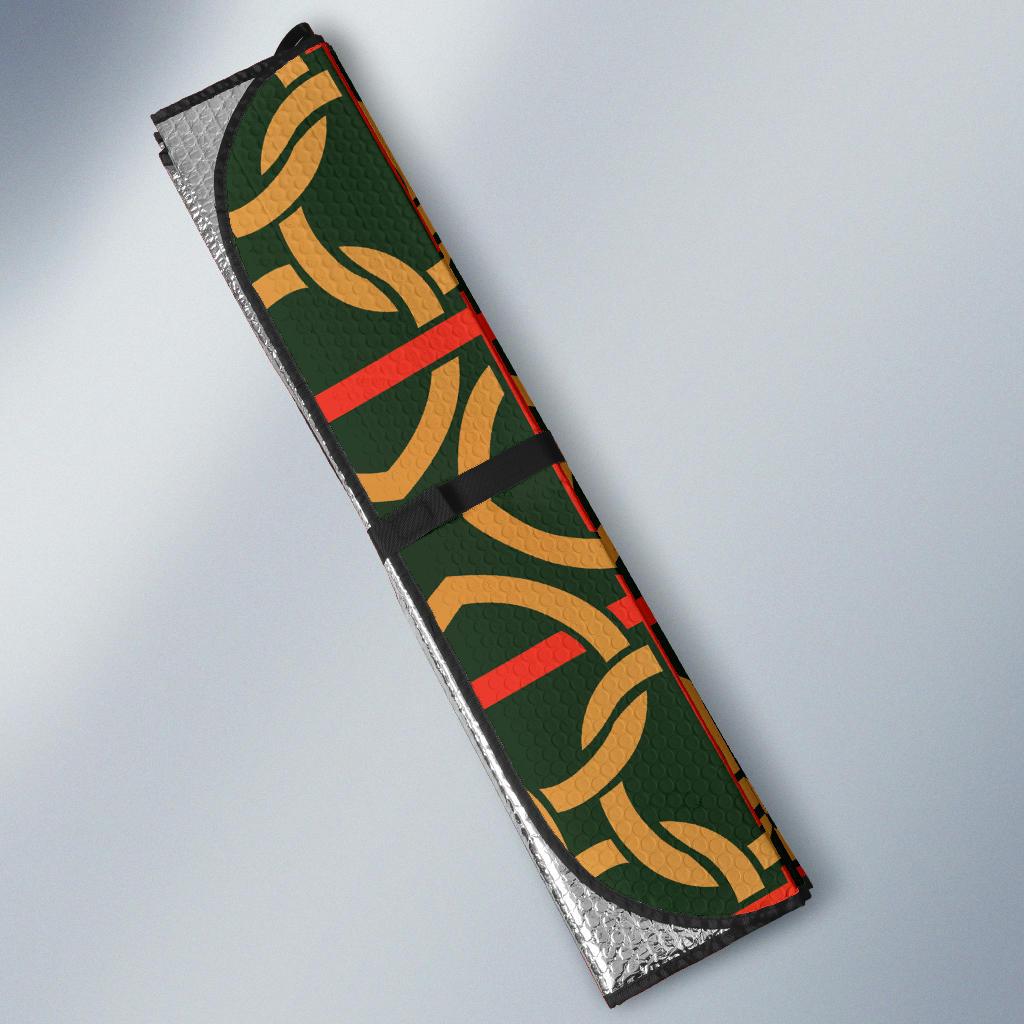 Irish Pattern Print Design 01 Car Sun Shades-JORJUNE.COM