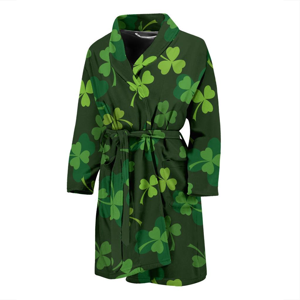 Irish Pattern Print Design 03 Men Bathrobe-JORJUNE.COM