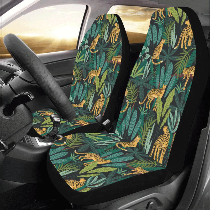 Jaguar Jungle Pattern Print Design 03 Car Seat Covers (Set of 2)-JORJUNE.COM