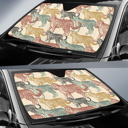 Jaguar Pattern Print Design 01 Car Sun Shades-JORJUNE.COM