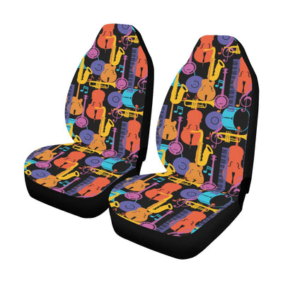 Jazz Pattern Print Design 03 Car Seat Covers (Set of 2)-JORJUNE.COM