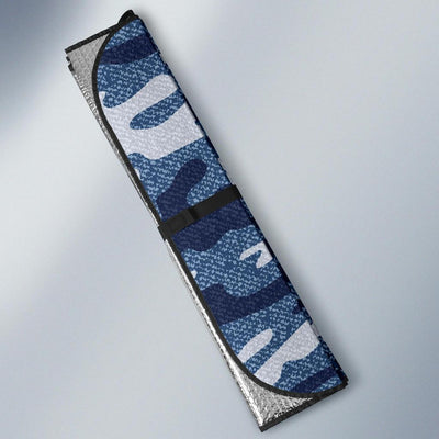 Jean Camouflage Pattern Print Design 05 Car Sun Shades-JORJUNE.COM