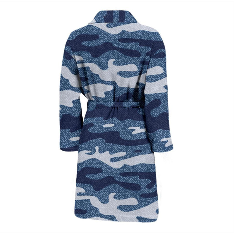 Jean Camouflage Pattern Print Design 05 Men Bathrobe-JORJUNE.COM