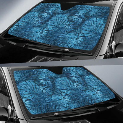 Jean Tropical Pattern Print Design 04 Car Sun Shades-JORJUNE.COM