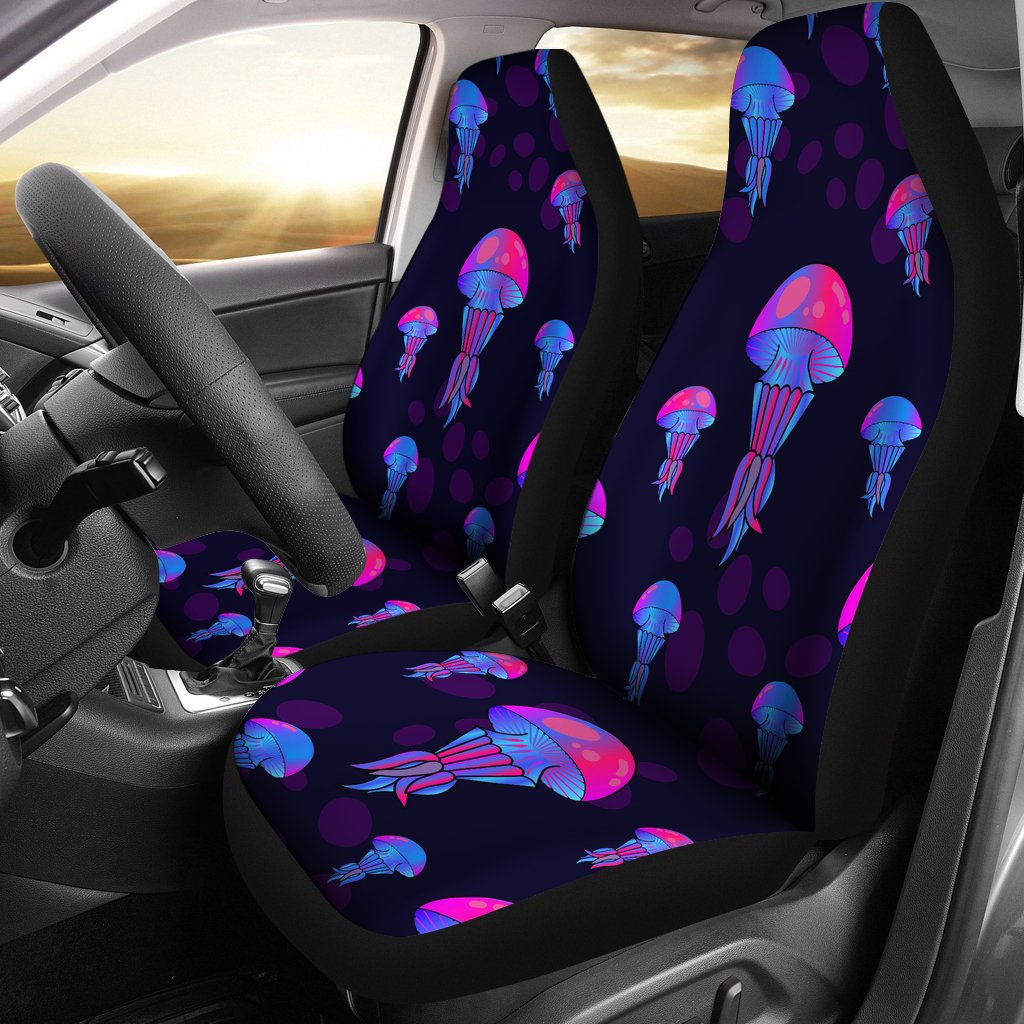 Jellyfish Neon Print Universal Fit Car Seat Covers