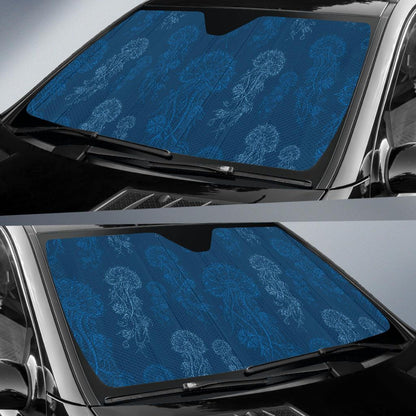 Jellyfish Pattern Print Design 01 Car Sun Shades-JORJUNE.COM