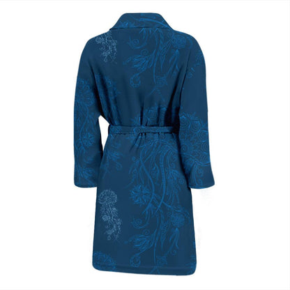 Jellyfish Pattern Print Design 01 Men Bathrobe-JORJUNE.COM