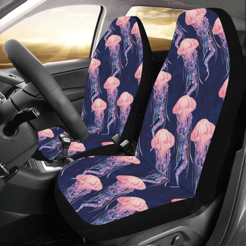 Jellyfish Pattern Print Design 03 Car Seat Covers (Set of 2)-JORJUNE.COM