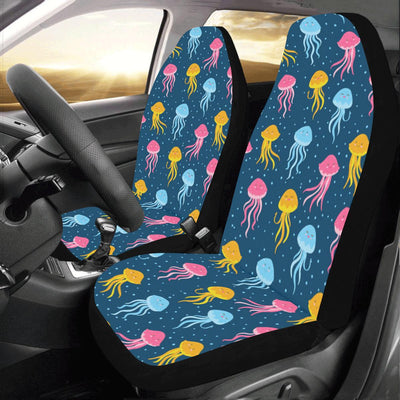 Jellyfish Pattern Print Design 04 Car Seat Covers (Set of 2)-JORJUNE.COM