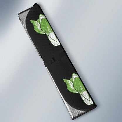 Kale Pattern Print Design 02 Car Sun Shades-JORJUNE.COM