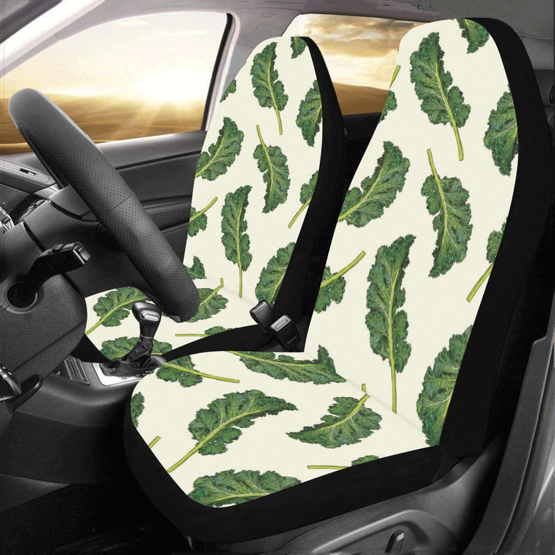 Kale Pattern Print Design 03 Car Seat Covers (Set of 2)-JORJUNE.COM